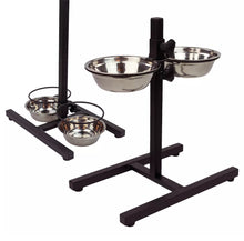Load image into Gallery viewer, Stainless Steel Pet Dog Double Feeder Adjustable Stand