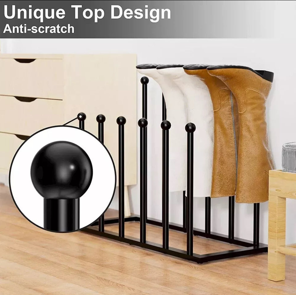6 Pair Welly Boot Metal Rack Indoor or Outdoor
