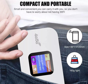 Portable Unlocked 4G LTE Wireless WiFi Router Mobile Broadband LCD Hotspot