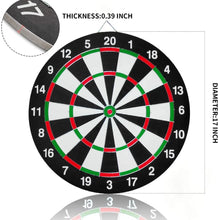 Load image into Gallery viewer, Dart Board Double Sided With 6 Darts Set for Kids or Adults