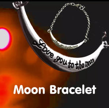 Load image into Gallery viewer, Love You To The Moon Braclet Beautiful Gift 💝