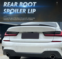 Load image into Gallery viewer, Rear Boot Lip Spoiler M4 V Style Gloss black For BMW 3 Series M Sport G20 2018+