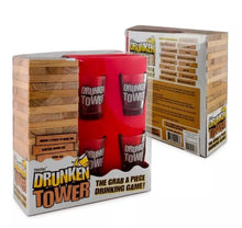 Load image into Gallery viewer, Drunken Jenga Tower Party Drinking Game Building Blocks