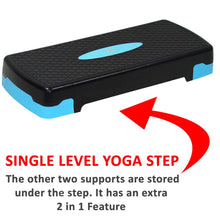 Load image into Gallery viewer, Yoga Gym Stepper &amp; Mat Home Fitness Adjustable Step