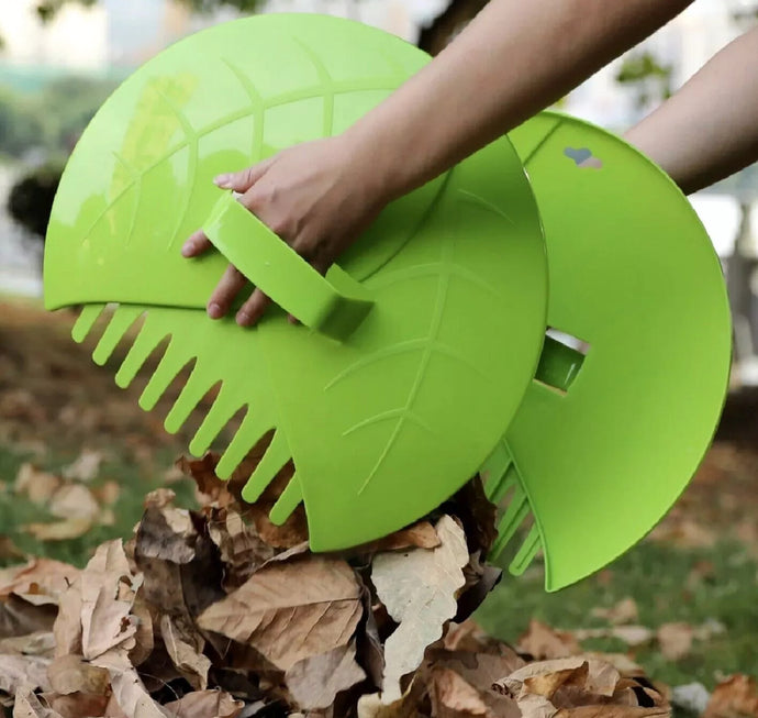 Pair of 2 Leaf Grabbers Handheld Garden Scoops