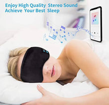 Load image into Gallery viewer, Wireless Bluetooth Headband Sleeping Eye Mask Headphones Headset