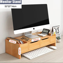 Load image into Gallery viewer, Laptop / Monitor Riser Stand Tidy Desk Storage w/ Drawers