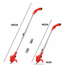 Load image into Gallery viewer, 21v Cordless Strimmer Grass Trimmer Weed Cutter, Edger &amp; 2 Batteries