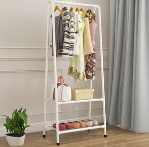 Metal Clothes Garment Rail & Storage Shelves