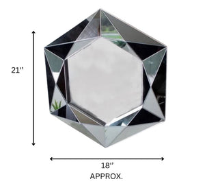 Bevelled Wall Mirror Modern Unique Jewel Cut
