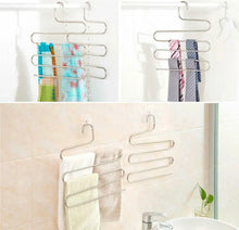 Load image into Gallery viewer, Multi Layer Storage Rack Closet Space Saver S Shape