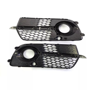 Pair Front Bumper Grill Fog Light Vent Grille Cover For Audi 2013-2016 Q5 S Line