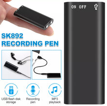 Load image into Gallery viewer, 8GB / 96 Hour Mini Audio Sound / Voice Recorder Sensitive Microphone