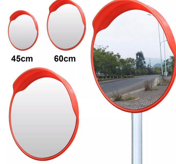 Driveway Convex Curved Safety Mirror 30cm 45cm or 60cm