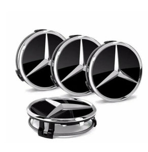 4 x Centre Caps for Mercedes Alloy Wheels 75mm