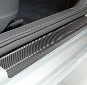 3M Carbon Fiber Car Sticker Door Sill Protector Scuff Plate Trim