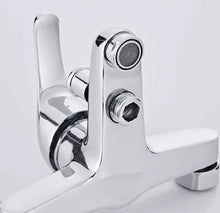 Load image into Gallery viewer, Bathroom Chrome Sink Bath Tap Shower Mixer with Hand Held Shower