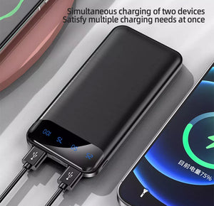 9000000mAh Power Bank Pack 2 USB Fast Charger for Mobile Phone