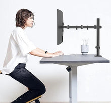 Load image into Gallery viewer, Fully Adjustable Single Arm Monitor Mount Desk Stand 13”-32”