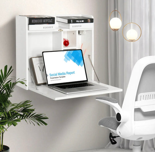 Wall-Mounted Study / Laptop Desk Folding  Drop-Leaf Table