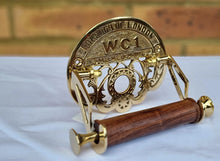 Load image into Gallery viewer, Antique Style Toilet Roll Holder Solid Brass Retro