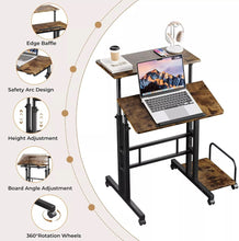 Load image into Gallery viewer, Standing / Sitting Desk Height Adjustable Workstation