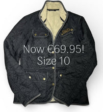Load image into Gallery viewer, Barbour International Fur Lined Quilted Jacket Womens Ladies Size 10