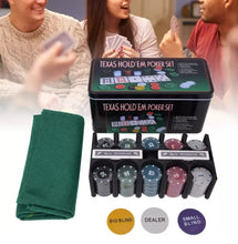 Load image into Gallery viewer, NEW Poker Set - 200 Piece Texas Hold Em Chips Cards Decks Casino Case