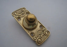 Load image into Gallery viewer, Solid Brass Door Bell Push Button Hard Wired Front Door