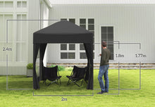 Load image into Gallery viewer, 2x2 Metre Pop Up Marquee Gazebo with 4 Side Panels Waterproof