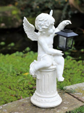 Load image into Gallery viewer, Garden Solar Powered Ornament Fairy Angel  Statue &amp; Lantern