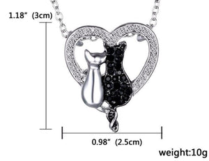 Cats Heart Neckless • Perfect Gift 💝