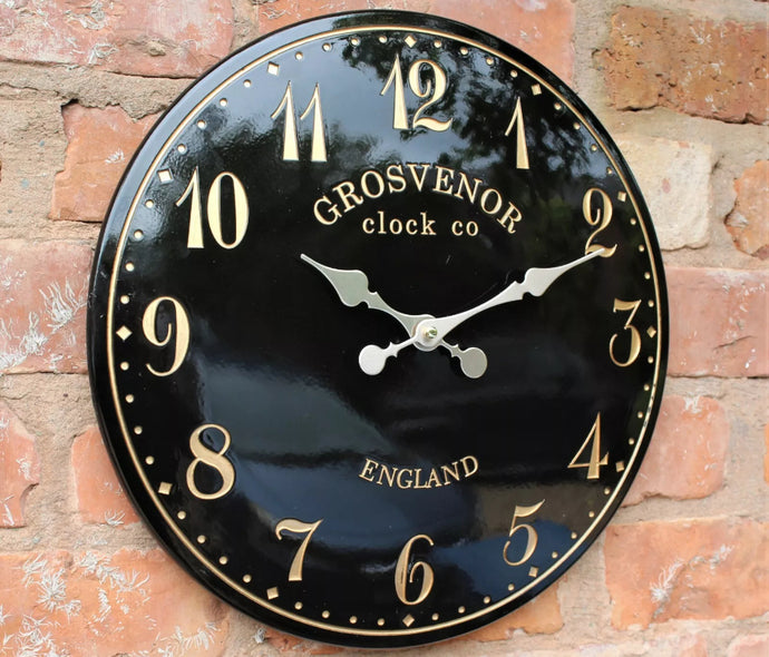 Outdoor Garden Station Wall Clock 12”