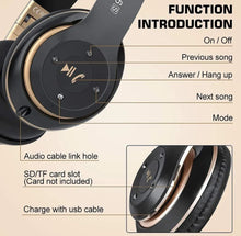 Load image into Gallery viewer, Foldable Bluetooth Wireless Headset Headphones