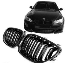Load image into Gallery viewer, Gloss Black Kidney Grills Grill For BMW E60 E61 5 Series 2003 - 2010