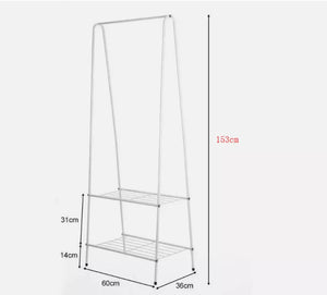 Metal Clothes Garment Rail & Storage Shelves