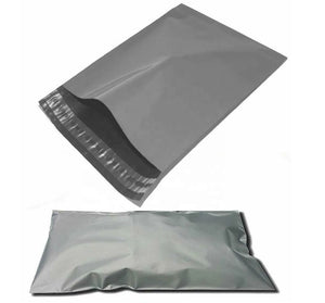 100 Large Mailing Bags - 12" x 16" 305mm x 405mm Grey Self Seal Postage Bags