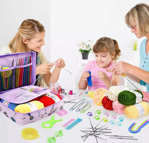 Beginner’s Crochet Kit Ergonomic Set • 109PCS