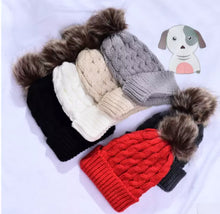 Load image into Gallery viewer, Winter Bobble Pom Pom Beanie Hat Ski Cable Knitted Hat