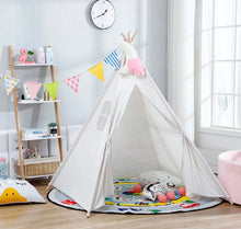 Load image into Gallery viewer, Kids Teepee Tent Canvas Indian Wigwam