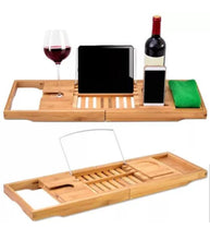 Load image into Gallery viewer, Bamboo Bath Caddy Tray Bamboo Tidy Caddy