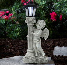 Load image into Gallery viewer, Large Solar Angel LED Light Garden Ornament Statue Figurine 50cm High