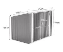 Load image into Gallery viewer, Outdoor Lockable Bike Shed Bicycle Tool Storage Shelter
