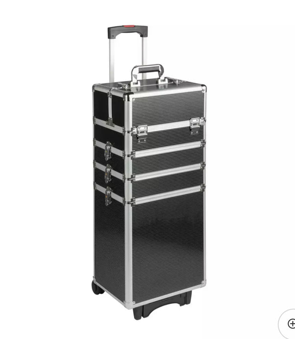 Large Black Professional Make-up Trolley