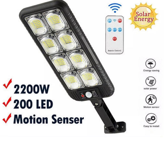 Solar Street Light LED Outdoor with PIR Motion Activation