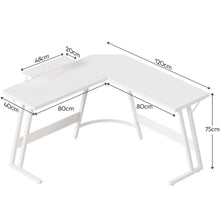 Load image into Gallery viewer, L Shaped Desk Corner Workstation for Home Office