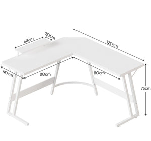 L Shaped Desk Corner Workstation for Home Office