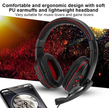 Load image into Gallery viewer, Gaming Headset Headphones Stereo With Mic For PC Laptop 3.5mm Jacks