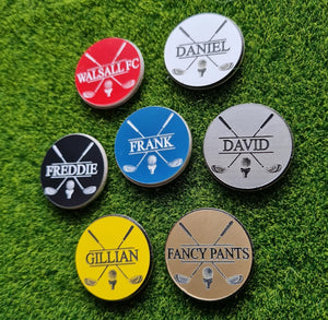 Personalised Custom Monogram Name Golf Ball Marker