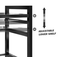 Load image into Gallery viewer, 3 Tier Adjustable Microwave  Rack Stand Storage Kitchen Shelf